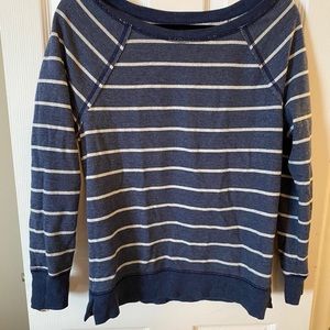 Aerie Pullover Light Striped Sweater
